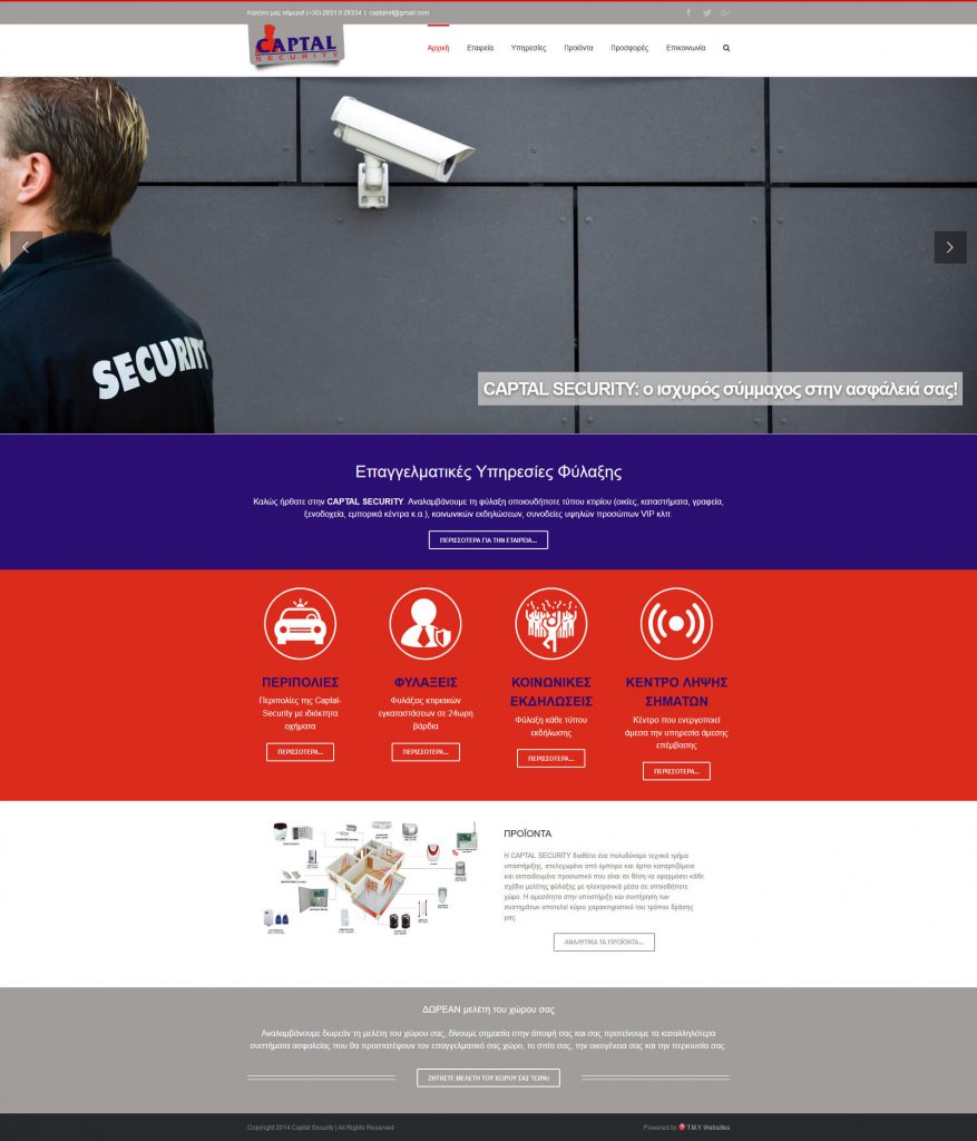 Captal Security - TMY WEB Development