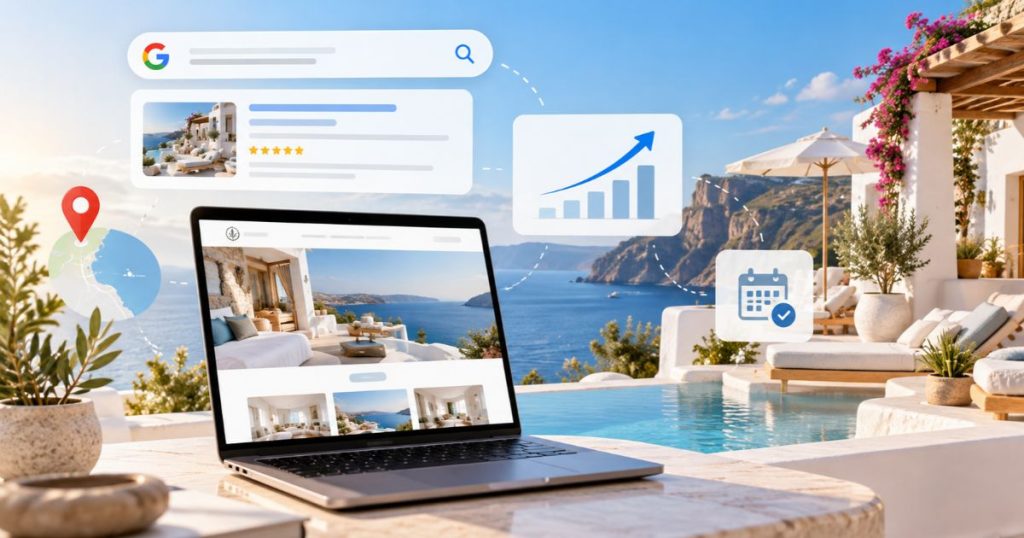 SEO για Ξενοδοχεία και Τουριστικά Καταλύματα: Πώς να Εμφανίζεσαι Περισσότερο στη Google